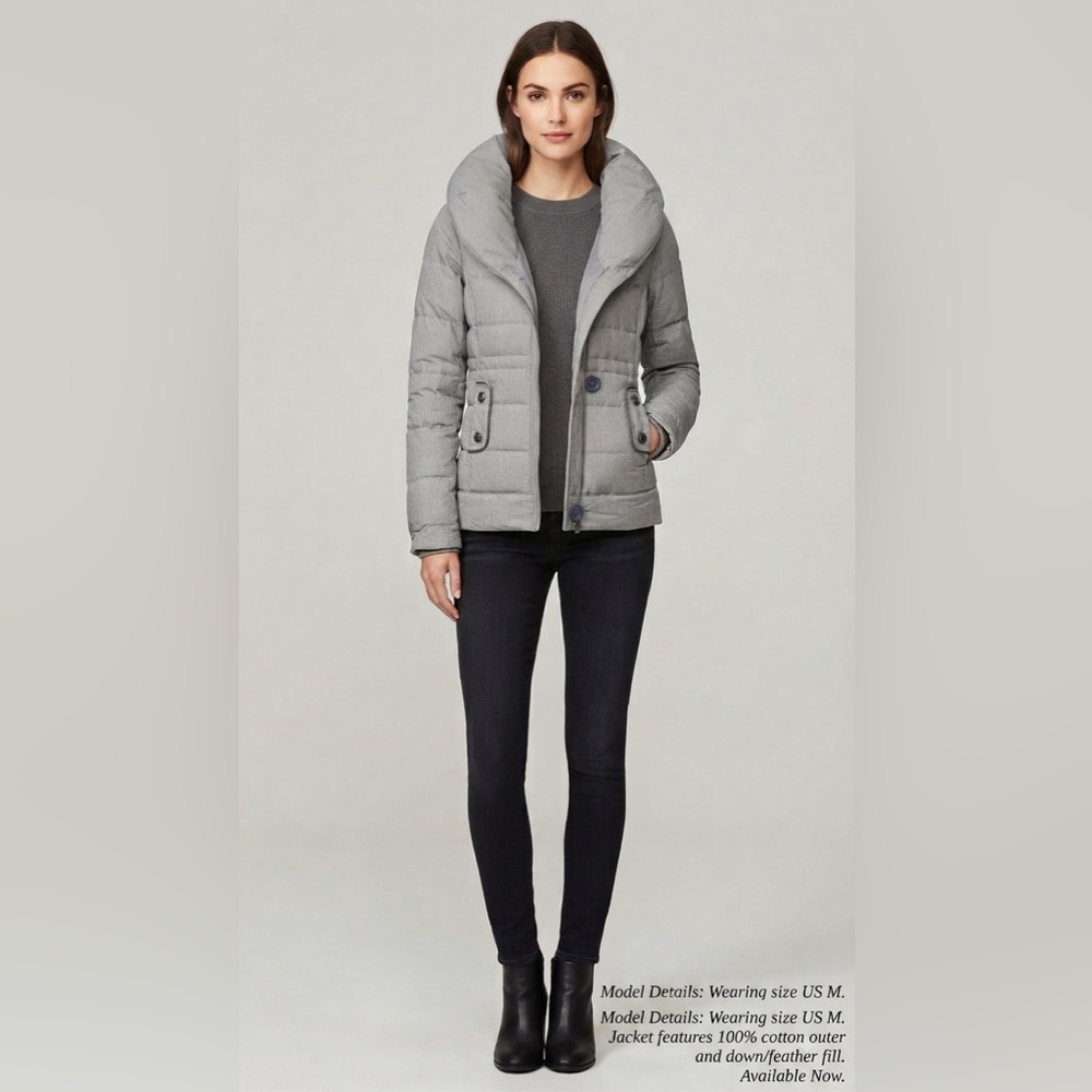 Soia & kyo | winter jacket 100% cotton and down and feather inside | size M